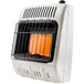 A white HeatStar infrared space heater with a black grill.