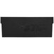 A black rectangular Quantum divider with text on it.