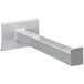 A white metal shelf with a square shape.
