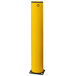 An A-Safe yellow bollard with a white wear collar.