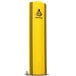 A yellow A-Safe RackGuard with black stripes.