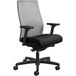 A black HON Ignition 2.0 office chair with mesh back.
