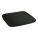 A Lancaster Table & Seating black fabric cushion with magnets.