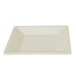 A white square Thunder Group Passion Pearl melamine plate.