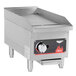 A Vollrath stainless steel gas countertop griddle with manual control.