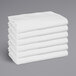 A stack of white sheets.