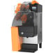 A Zummo Nature commercial orange juicer with oranges on top.