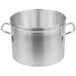 a large silver pot with two handles