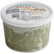 A white container of Grecian Delight falafel dough with a white lid.