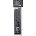 A black rectangular plastic package with white text containing a black rectangular Mercer Culinary knife blade guard.