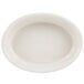 A white oval Hall China baker dish.