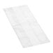 A white plastic bag on a white background.