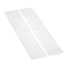 A white rectangular plastic bag with a white strip.
