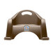 A brown plastic Koala Kare booster seat with a handle and logo.