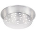 An American Metalcraft aluminum pizza pan with holes.