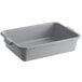 A gray rectangular polypropylene container with holes.