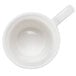 A CAC bone white porcelain coffee cup with a handle.