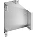 A stainless steel Amana cavity fan bracket with two holes.