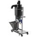 A black Giesen OW20 coffee destoner machine on a wheel cart.