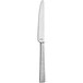 An Amefa stainless steel table knife with a textured silver handle.