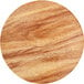 A 10" round wood and marble laminated cake board with a brown surface.