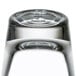 A close up of a Libbey clear shot glass on a table.