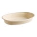 A white oval World Centric burrito bowl.