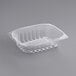 A World Centric clear rectangular deli container with a lid.