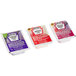 A package of Heinz Apple, Mixed Fruit, and Grape Jelly portion cups.