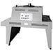 A Sealer Sales Shrink Tunnel machine on wheels.
