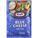A blue Kraft Blue Cheese dressing packet.