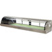 Hoshizaki HNC-180BA-L-S Curved Glass Refrigerated Sushi Display Case 71 inch - Left Side Compressor