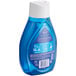 A blue plastic bottle of Dawn Platinum Powerwash dish spray with a white cap.