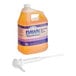 A white Dawn Professional gallon bottle of heavy duty floor cleaner with a pump.