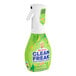 A green and white bottle of Mr. Clean Clean Freak spray cleaner.