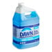 A blue jug of Dawn Professional Manual Pot and Pan Detergent with a white label.