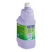 A purple Swiffer WetJet container with a green label.