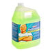 A green Mr. Clean Professional floor cleaner bottle with a white cap.