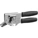 A Swing-A-Way handheld can opener with black handles.