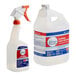 A white jug of Febreze Professional Sanitizing Fabric Refresher with a red and blue label.