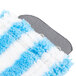 A blue and white striped Unger SmartColor MicroMop pad.