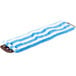 A blue and white striped Unger SmartColor MicroMop pad.