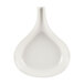 A white ceramic CAC Festiware fry pan plate with a handle.
