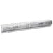 A white metal Curtron Air Pro air curtain with a vent.