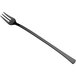 A black plastic Visions tasting fork.