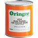 A #10 can of Oringer Rum Raisin hard serve ice cream base.