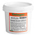 An Oringer white container of Graham Cracker Variegate with a label.