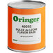 A white labeled Oringer Dulce de Leche flavor base can.