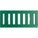 A green rectangular object with white lines.