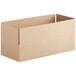 A brown Lavex corrugated shipping box with a lid.